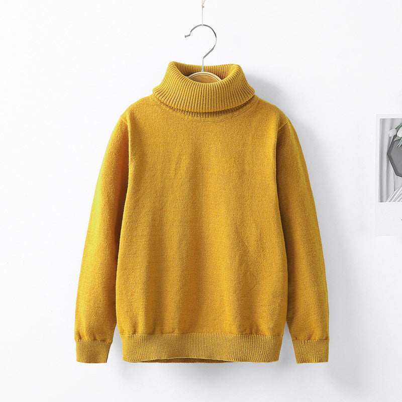 Autumn and winter high collar children's knitwear - YLORESHOP