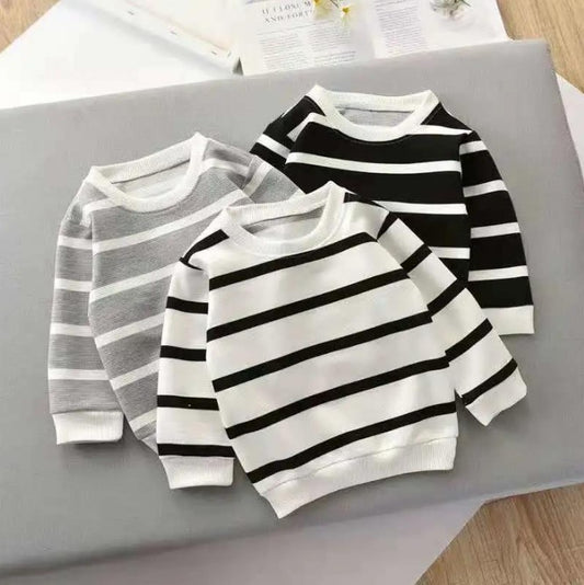 Trendy striped sweater for kids