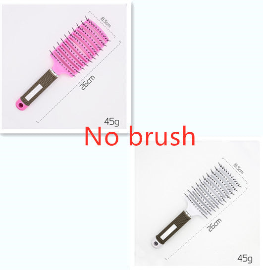 Hairbrush Anti Klit Brushy Haarborstel Women Detangler Hair Brush Bristle Nylon Scalp Massage  Teaser Hair Brush Comb - YLORESHOP