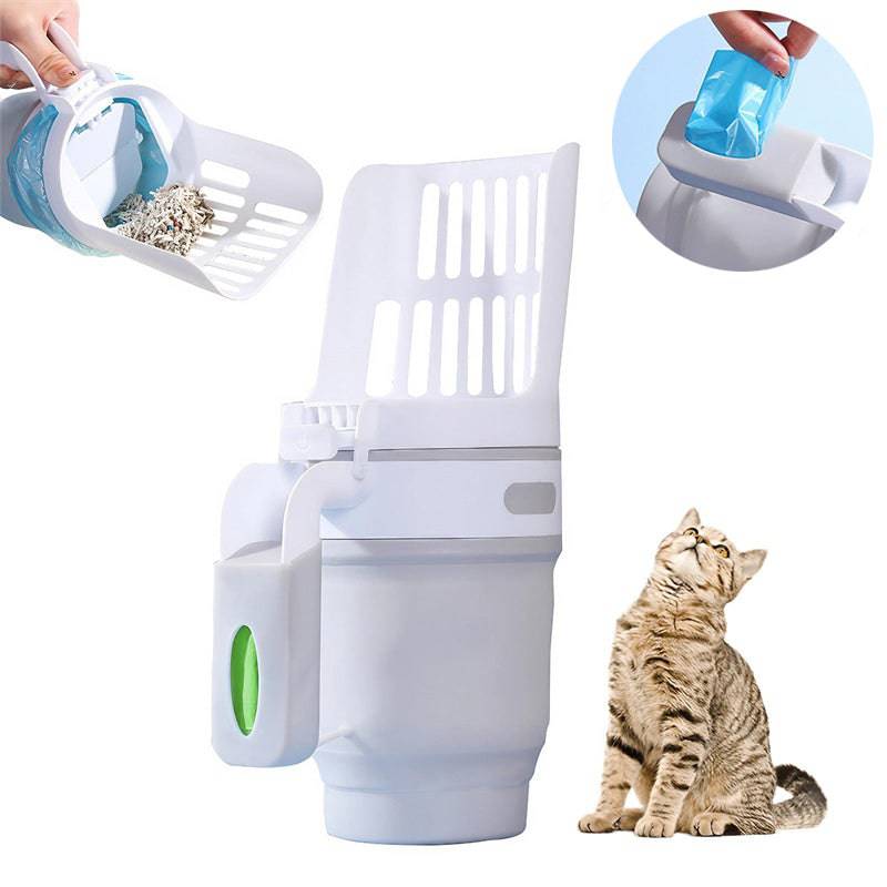 Aggiornamento ampliare pala per lettiera per gatti con sacchetti di ricarica lettiera per gatti grande sistema di contenitore per rifiuti autopulente forniture per animali domestici prodotti per animali domestici