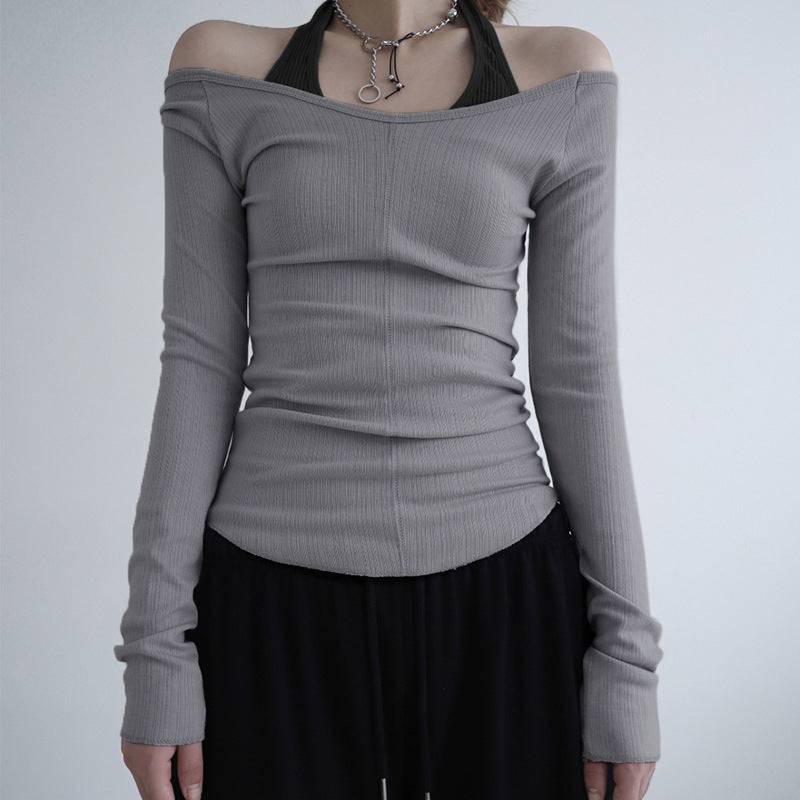 Harajuku Style Casual Versatile Bottoming Top Women