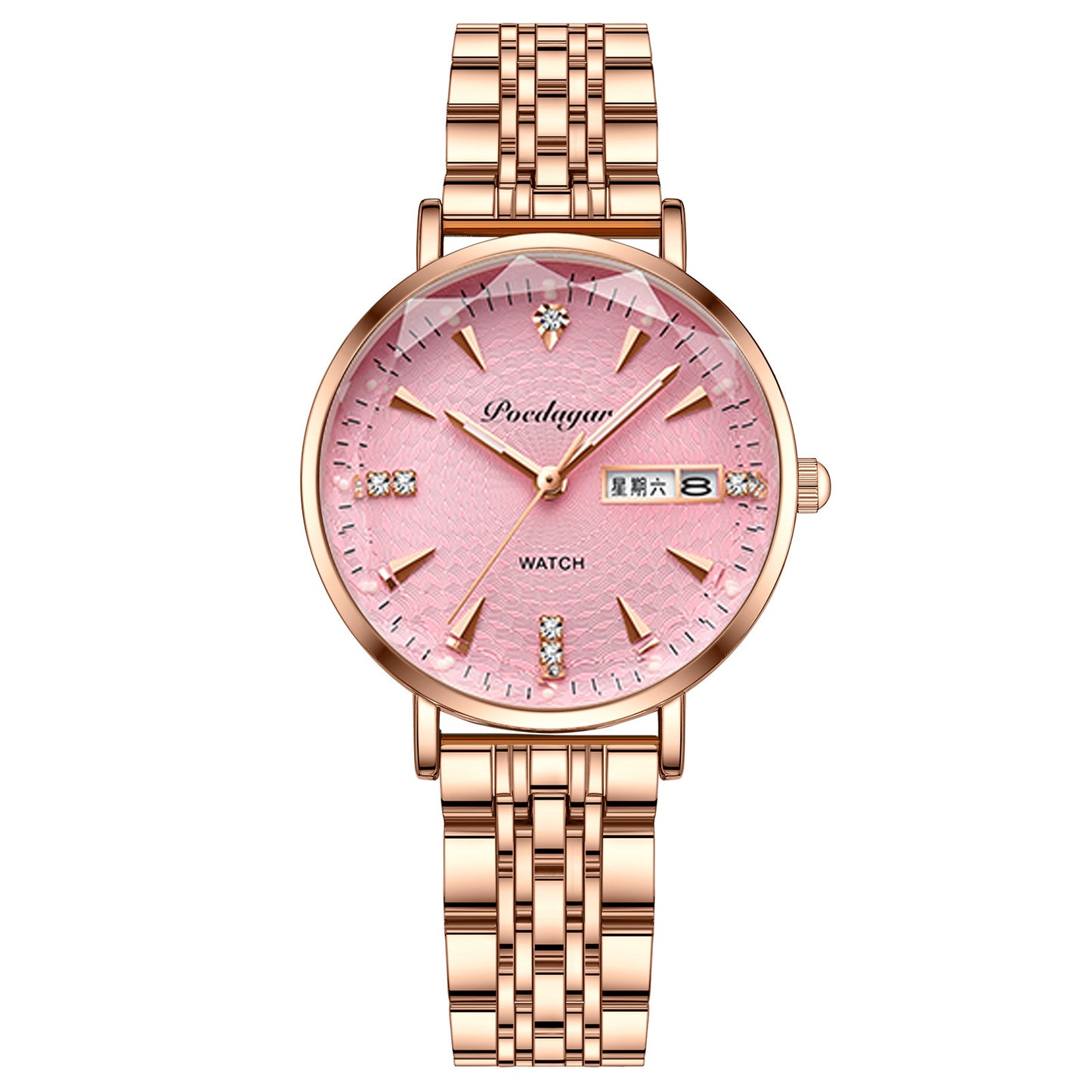 Women's Watch Double Calendar Quartz - YLORESHOP