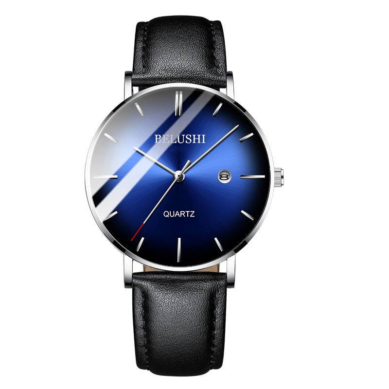 Blue Light Ultra-thin Fashion Men's Waterproof Quartz Watch - YLORESHOP