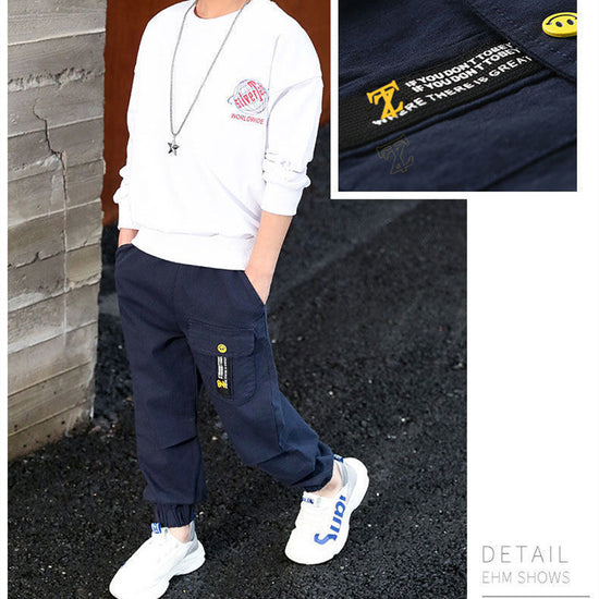 Boys' Casual Pants Spring And Autumn Decoration Body - YLORESHOP