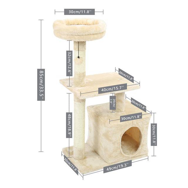 Giocattolo per gatti domestici Torre da arrampicata per gatti in condominio multistrato