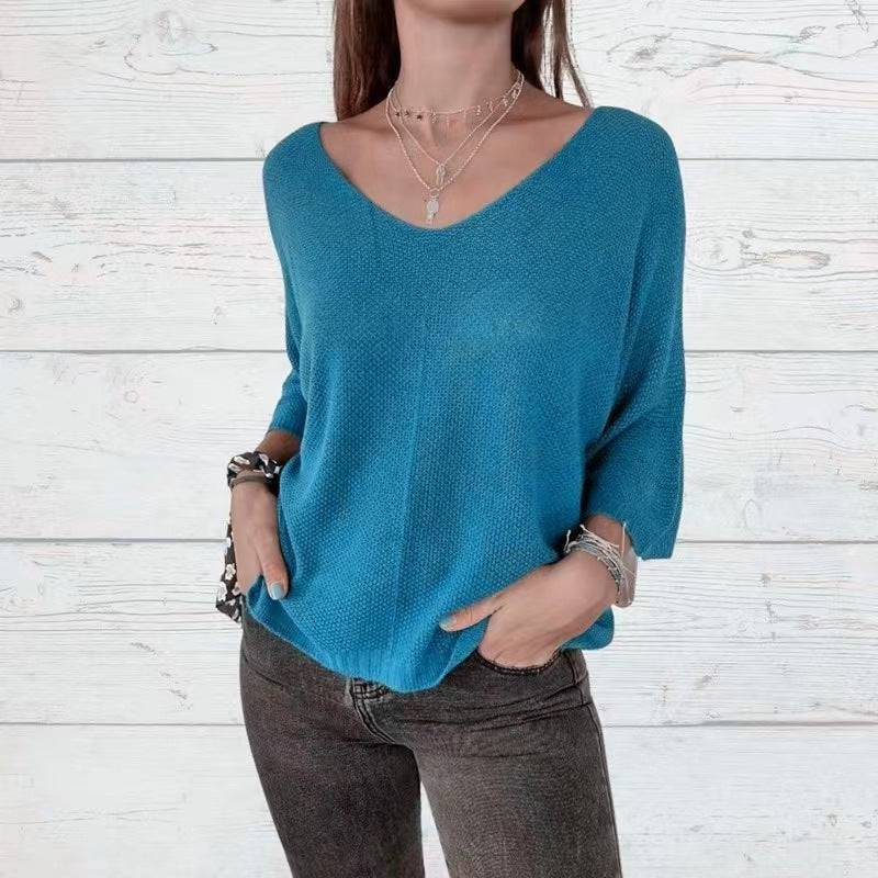 European And American Women's Clothing Short Pullover Top - YLORESHOP