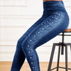 Denim Yoga Pants Skinny Hip Raise Slim Fitted Waist - YLORESHOP