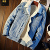 Winter Fleece-lined Denim Coat For Men Thickened - YLORESHOP