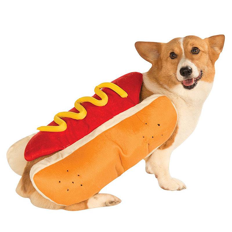 Divertenti costumi di Halloween per cani Cuccioli Abbigliamento per animali domestici Design per hot dog Vestiti per cani Abbigliamento per animali Vestirsi Costume per gatti