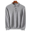 Machine Washable Autumn And Winter Men's Wool Sweater Loose Turn-down Collar