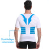 140D Men's Vest Shapewear Men Body Toning T-Shirt Slimming Body Shaper Corrective Posture Belly Control Compression Man Modeling Underwear Corset - YLORESHOP