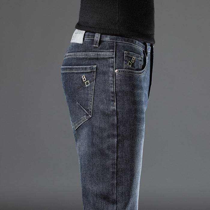 Jeans larghi elastici quattro stagioni da uomo