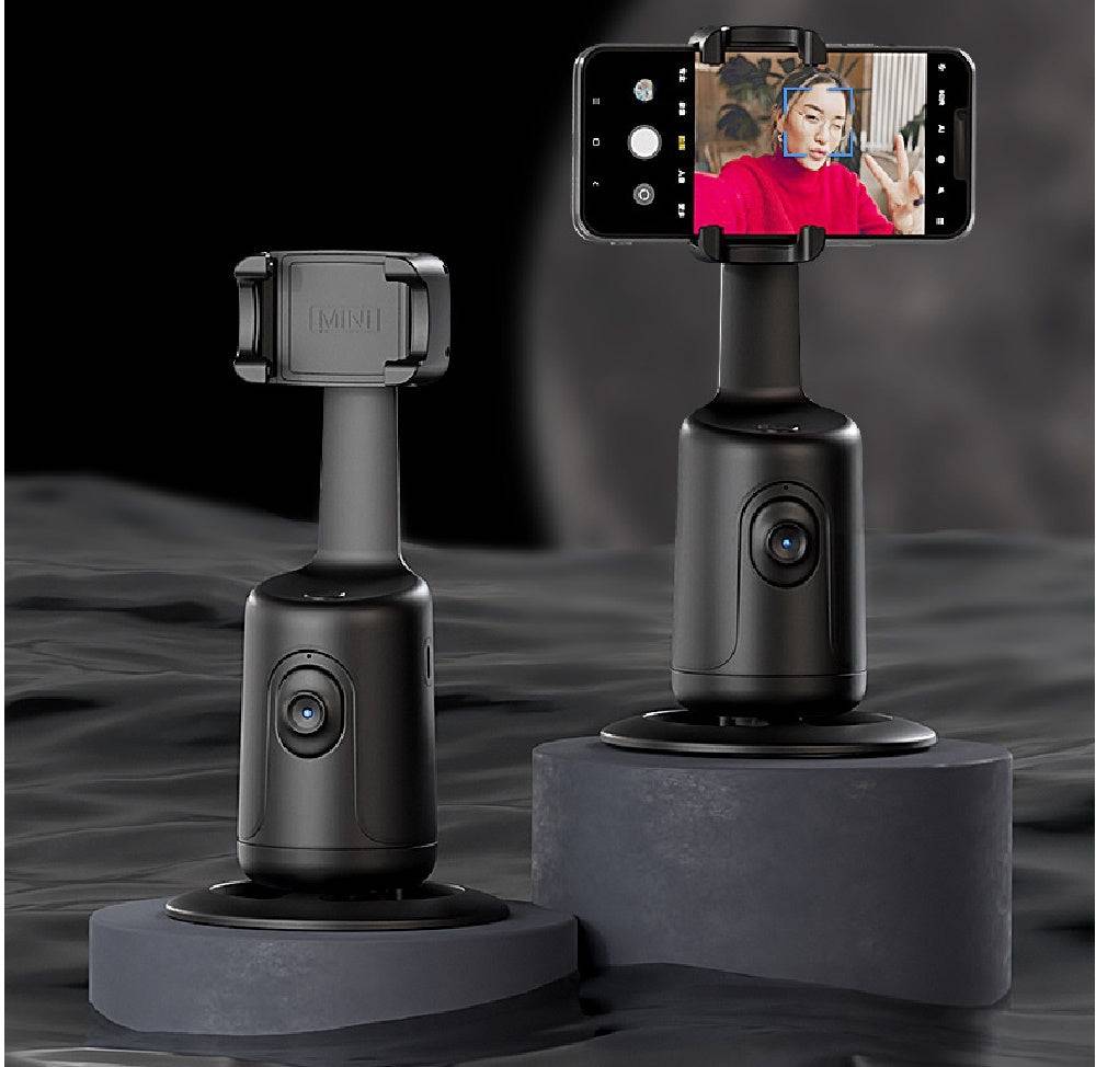 360° Automatic Face Tracking Gimbal, AI Intelligent Automatic Phone Holder, for Vlog Video, Light Stabilizer