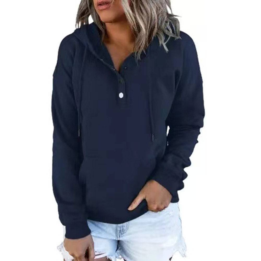 Women's Long-sleeved Coat Loose Casual Hooded Sweater - YLORESHOP