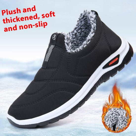 Female Fleece-lined Thickening Thermal Cotton Shoes - YLORESHOP