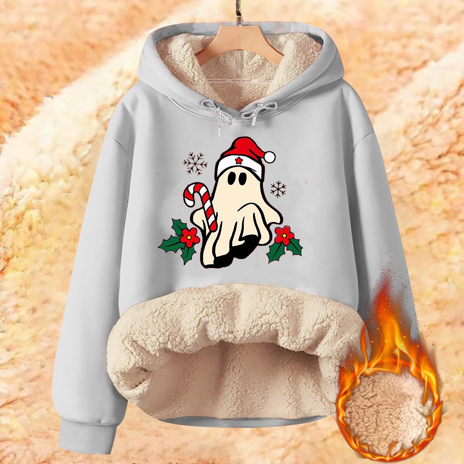 Plus Size Youth Thermal Hoodie - YLORESHOP