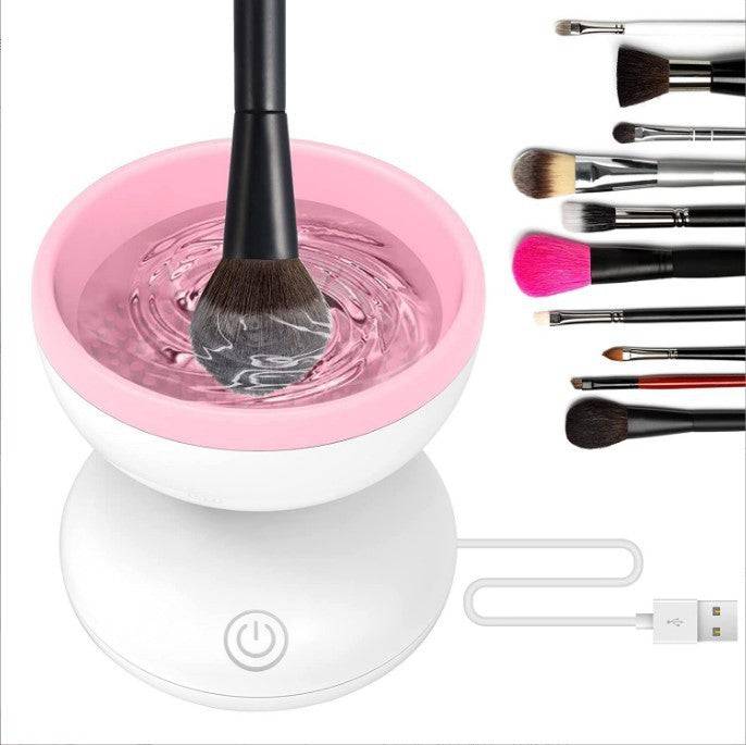 Electric Makeup Brush Cleaner Machine Portable Automatic USB Cosmetic Brush Cleaner Tools For All Size Beauty Makeup Brushes Set - YLORESHOP