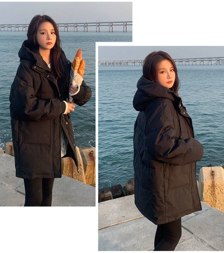 Type Loose Bread Suit Hooded Padded Jacket Korean Padded Jacket