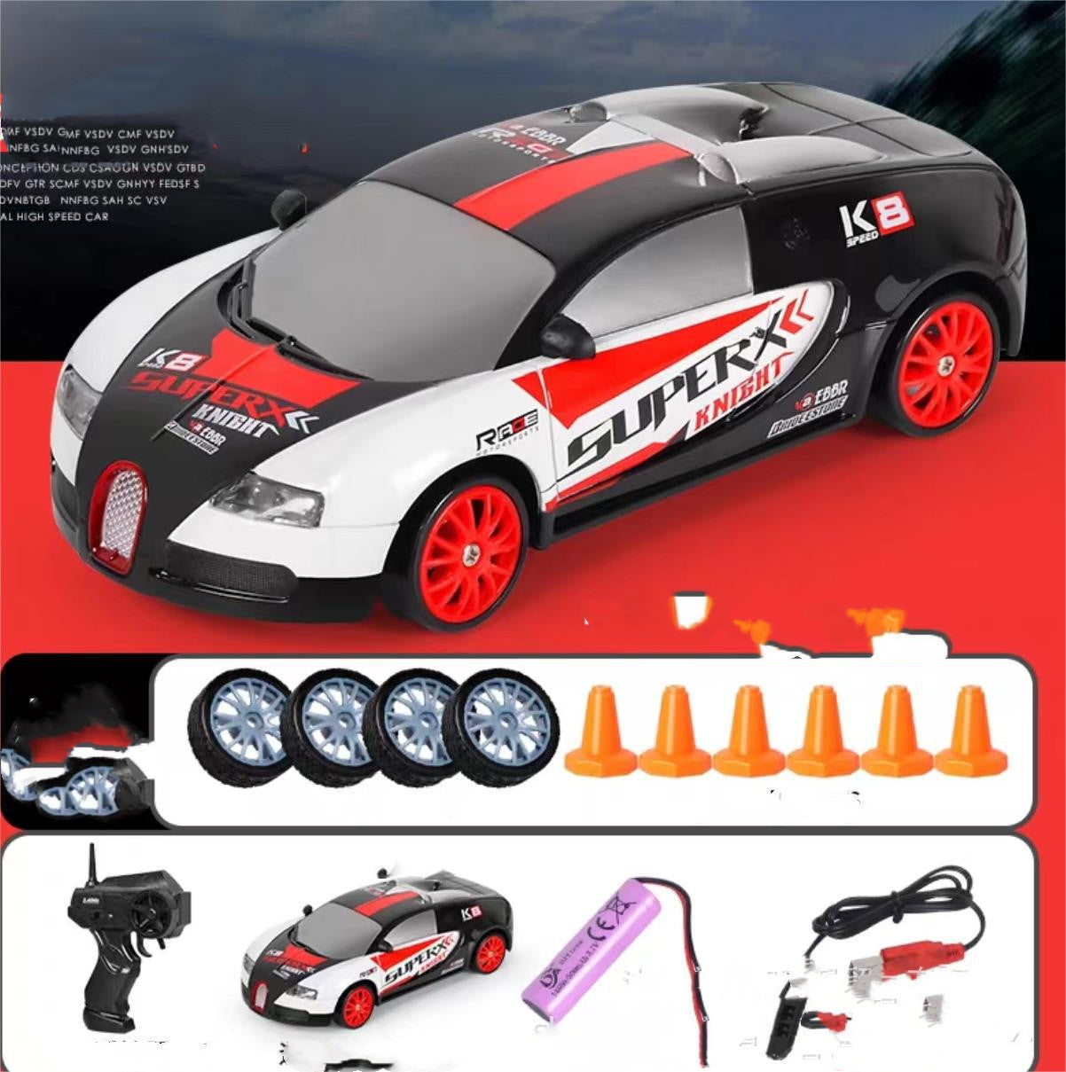 2.4G Drift Rc Auto 4WD RC Drift Auto Giocattolo di Controllo Remoto GTR Modello AE86 Veicolo Auto RC Auto da Corsa Giocattolo per I Bambini Regali Di Natale