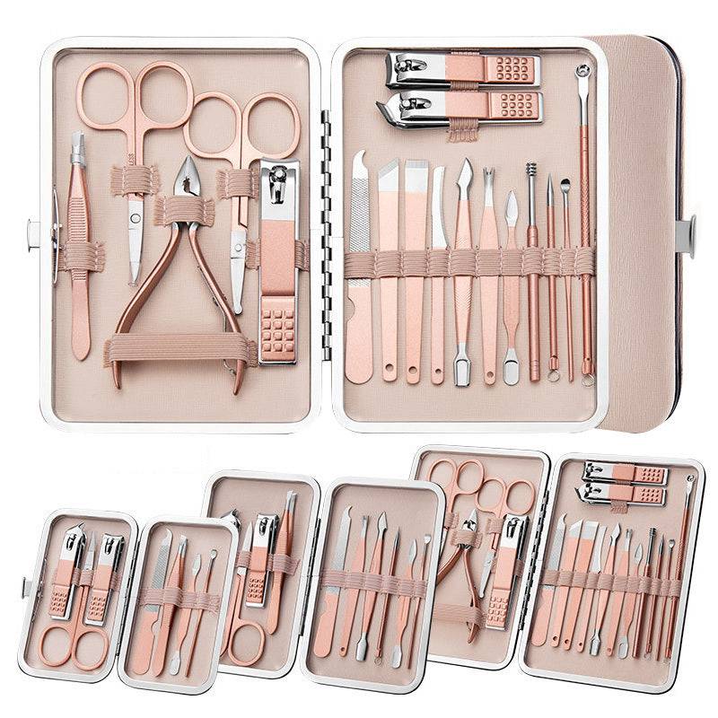 Professional Scissors Nail Clippers Set Ear Spoon Dead Skin Pliers Nail Cutting Pliers Pedicure Knife Nail Groove Trimmers - YLORESHOP