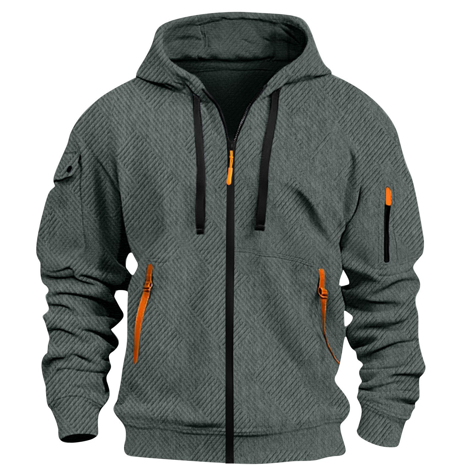 Outerwear Pocket Decorated Sporty Casual Hoodie For Men - YLORESHOP