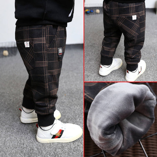 New style baby wear Plush trousers in winter - YLORESHOP