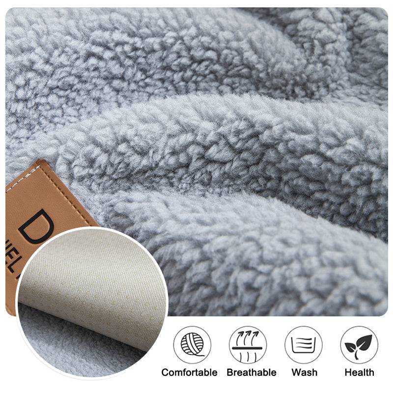 Modern Solid Color Winter Lamb Wool Sofa Towel Thicken Plush Soft And Smooth Sofa Covers For Living Room Anti-slip Couch Cover - YLORESHOP