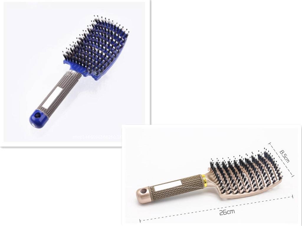 Hairbrush Anti Klit Brushy Haarborstel Women Detangler Hair Brush Bristle Nylon Scalp Massage  Teaser Hair Brush Comb - YLORESHOP