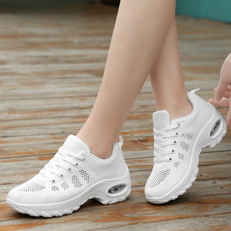 Scarpe sportive da donna con suola morbida in mesh traspirante