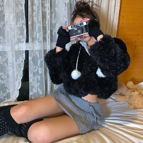 Wool Knit Gloves Sleeves Sweet Warm Versatile Wool Gloves - YLORESHOP