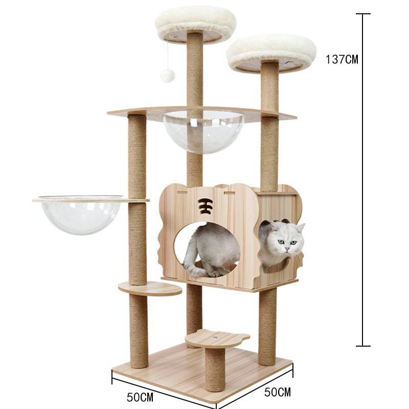 Cat Crawl Nest Scratching Board Forniture per alberi Capsula spaziale per giocattoli per animali domestici