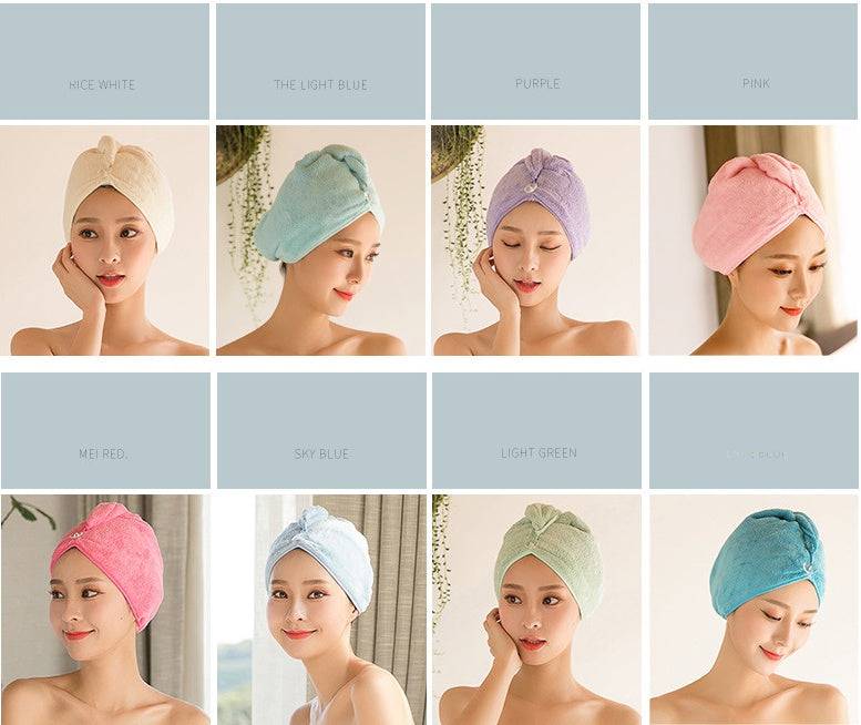 Women's Hair Dryer Cap, Absorbent Dry Hair Towel - YLORESHOP