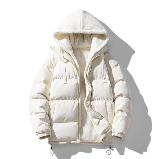 Stitching Hooded Fake Two Pieces Down Cotton-padded Clothes Couple - YLORESHOP