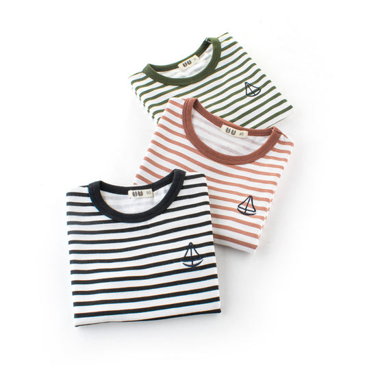 Boys' Cotton Kids Striped T-Shirt - YLORESHOP