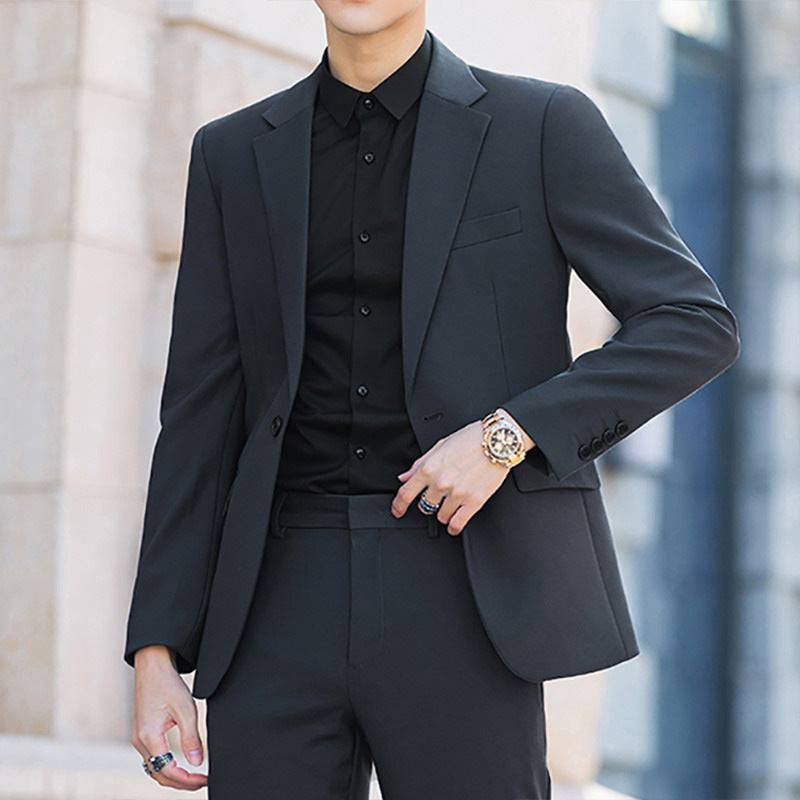 Business Casual Korean-style Slim-fit Trendy High-end Suit Men's Jacket