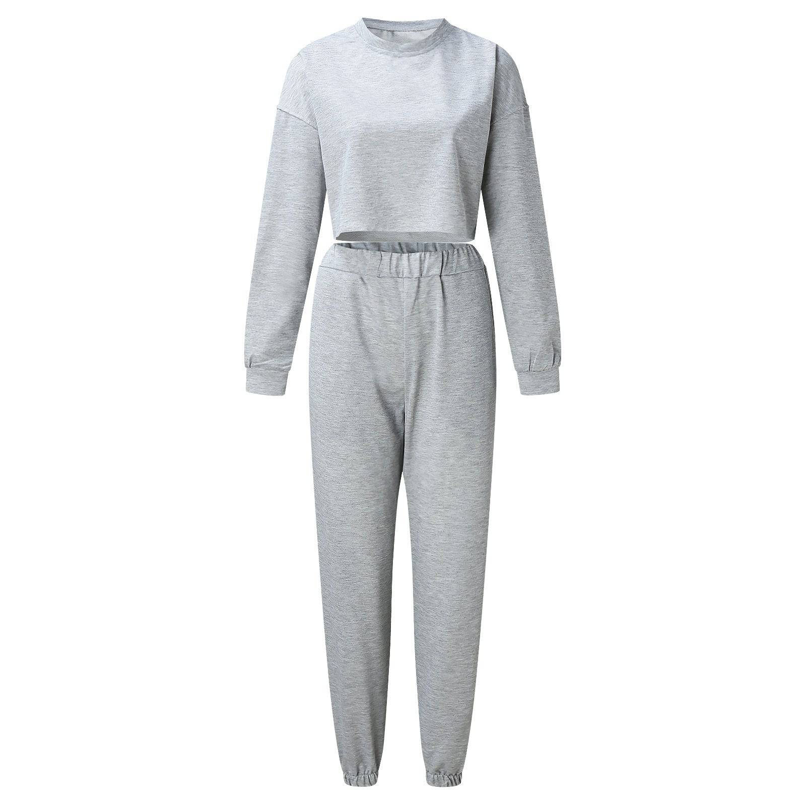 Women's Casual Loose Sports Sweater Suit 2-piece Set - YLORESHOP