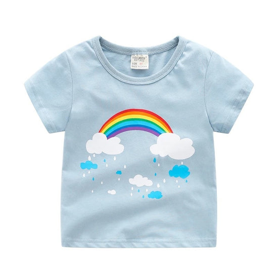 Children's summer cartoon print T-shirt - YLORESHOP