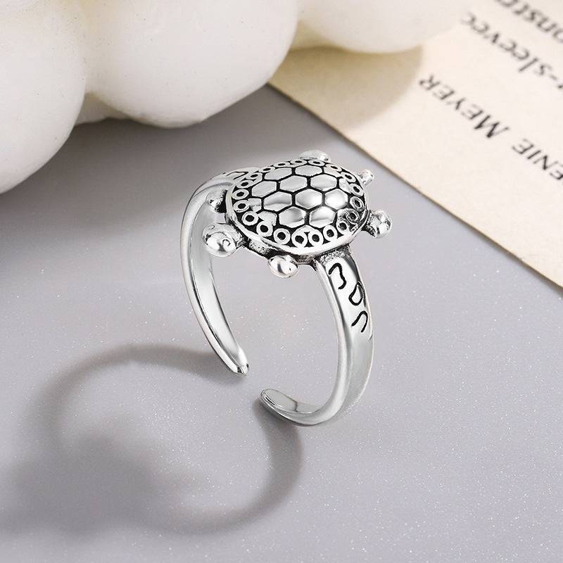 Retro Old Turtle Ring Artistic Personality Versatile Opening - YLORESHOP