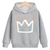 Crown hooded plus velvet sweatshirt - YLORESHOP