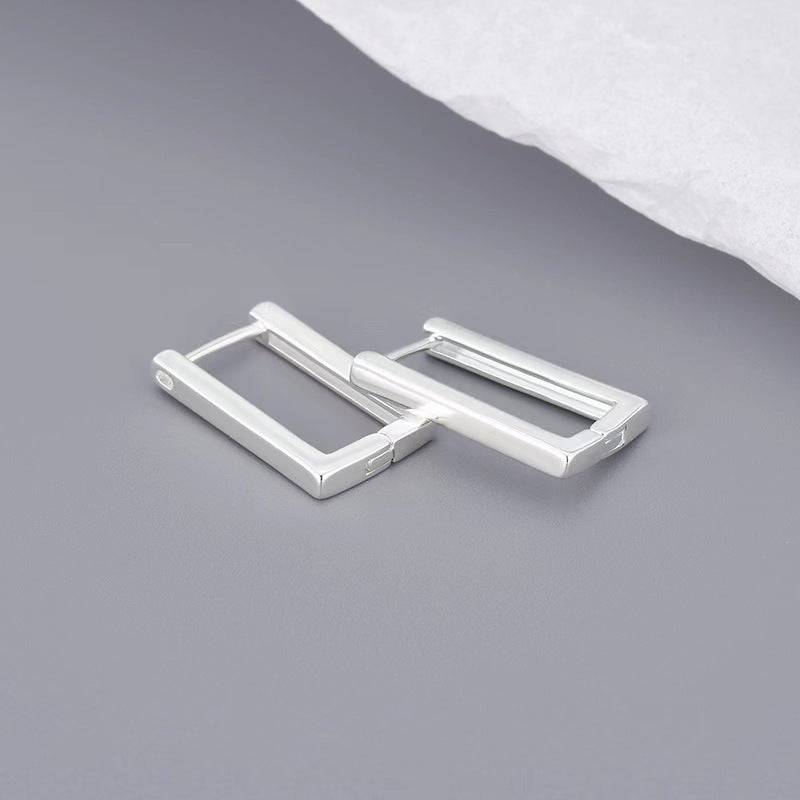 Europe And America Cross Border Hot Sale Geometry Rectangle Ear Clip Indifference Trend All-match Fashion Earrings Personalized Creative Ornament Female - YLORESHOP