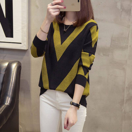 Women's Autumn Crew Neck Sweater - YLORESHOP