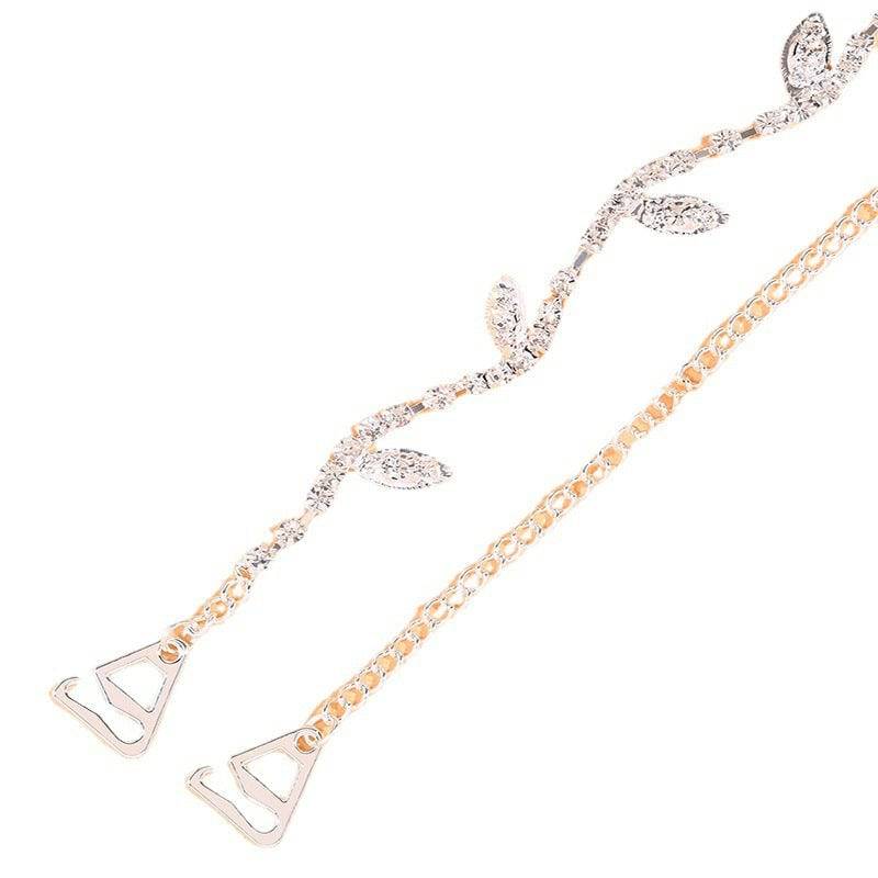 Women's Leaf Rhinestone Shoulder Chain - YLORESHOP