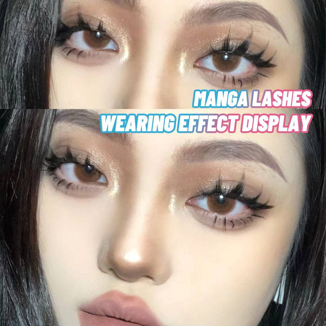 5 Pairs Manga Lashes New Arrival Anime Cosplay Natural Wispy  Korean Makeup Artificial False Eyelashes - YLORESHOP