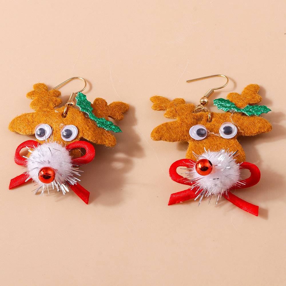 Ornament Christmas Cartoon Cute Earrings - YLORESHOP