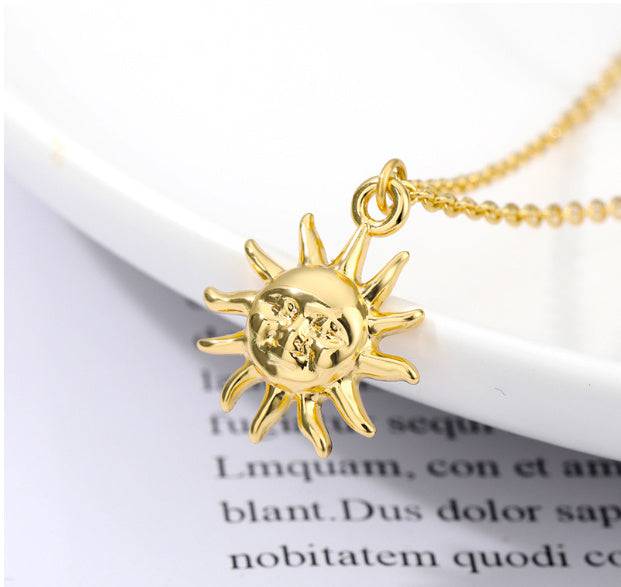 European And American Retro Personalized Sun Necklace - YLORESHOP