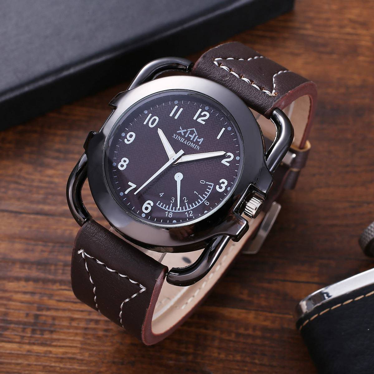 Gift Set Fashion Creative Gift Suit Wallet Belt Quartz Watch Perfume - YLORESHOP