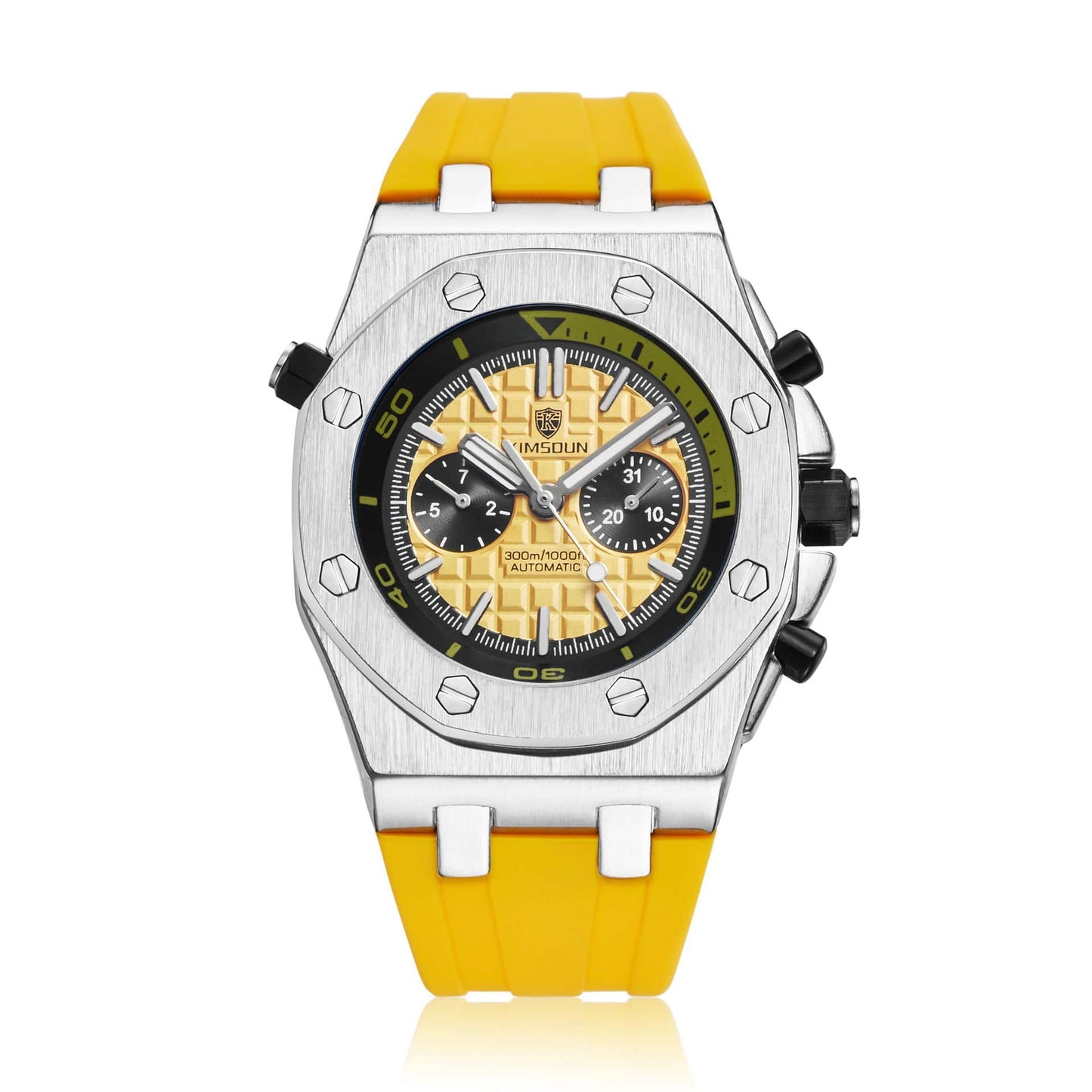 Watch Men's Fashion Silicone Waterproof Automatic Mechanical Watch Sports - YLORESHOP