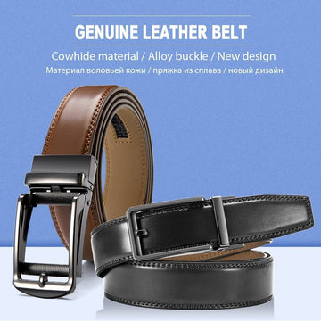 Reprint Anti-pull Alloy Automatic Buckle Belt Men - YLORESHOP