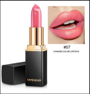 Shiny Metallic Lipstick Pearlescent Color Temperature Change Lipstick Gilt Lipstick - YLORESHOP