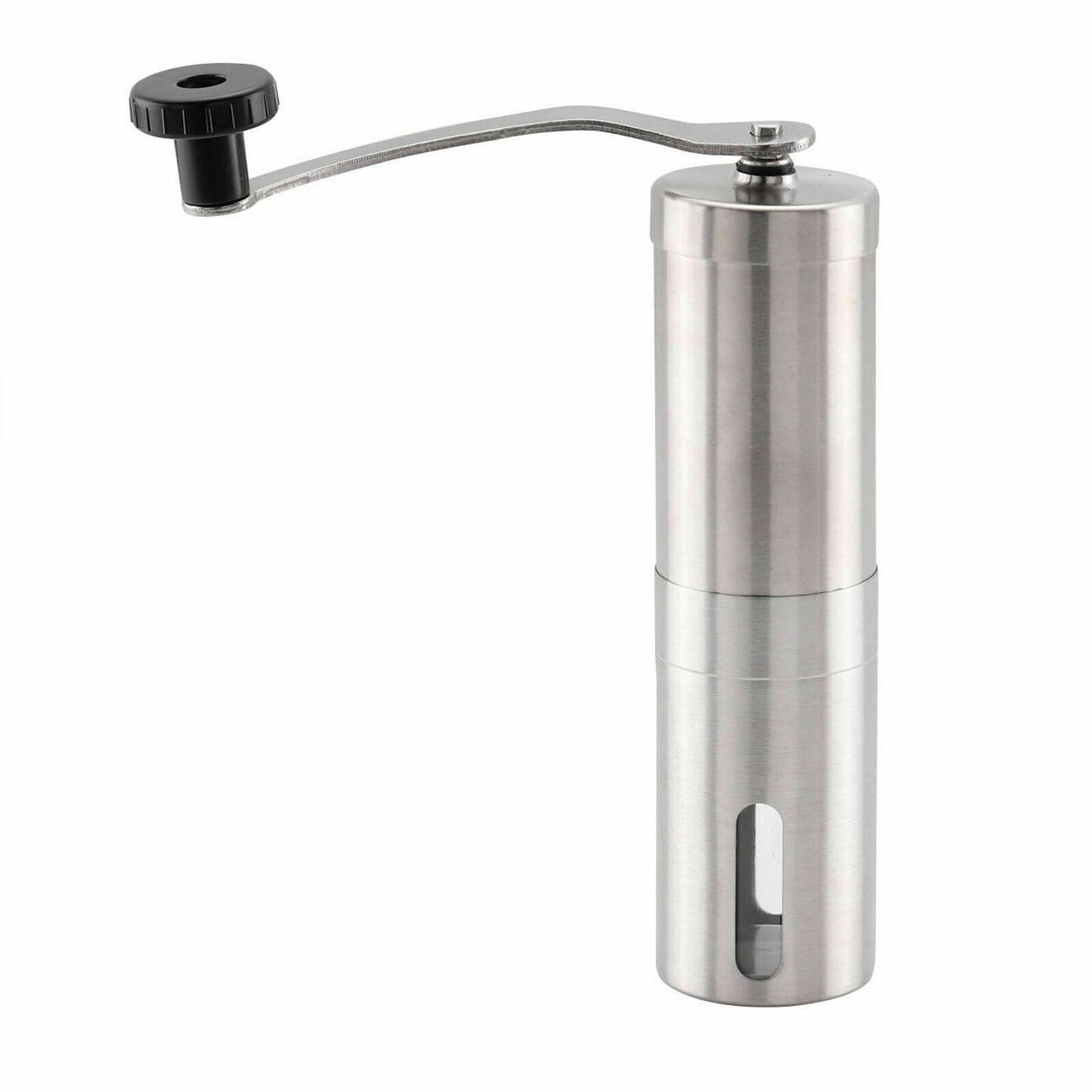 Home Portable Manual Coffee Grinder Stainless Steel with Ceramic Burr Bean Mill - YLORESHOP